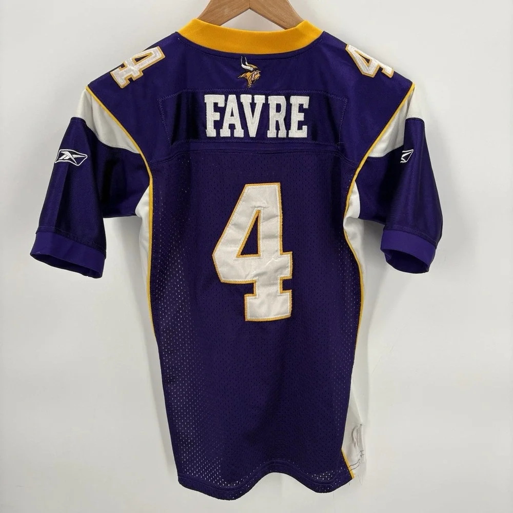 NFL - Vikings - # 4 - Brett Favre - Onfield Reebok‎ Jersey - Youth Large 10/12